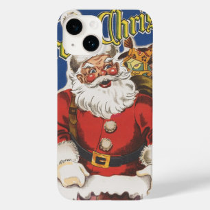 Coque Pour iPhone 14 Père Noël vintage, La Nuit avant Noël