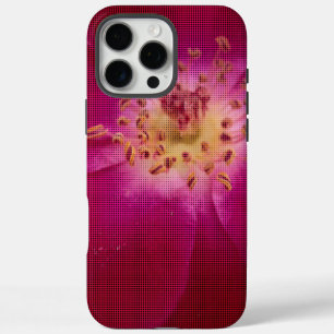 Coques iPhone 16 Pro Max Perfection pétale : À damiers Rose Art Motif pétal
