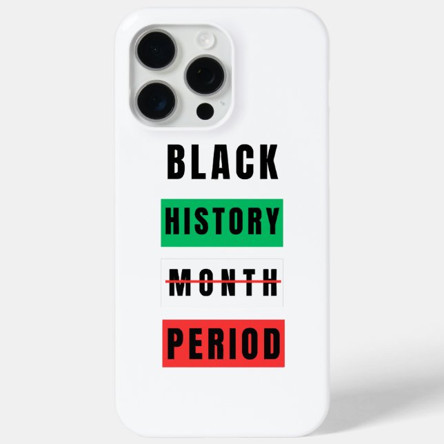 Coques Case-Mate iPhone Période du mois de l'histoire des Noirs (Verso)