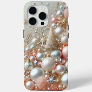 Coque iPhone 15 Pro Max Perles dorées modernes élégantes mignonnes pour la