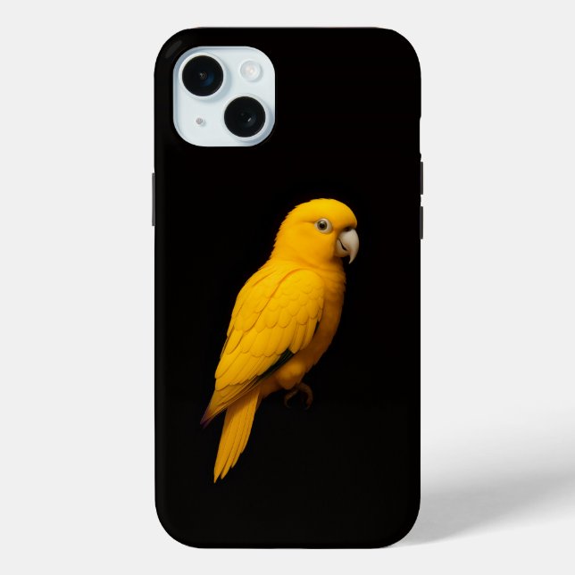 Coques Case-Mate iPhone Perroquet doré Black 4 Luxe (Verso)