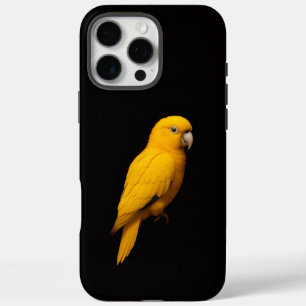 Coques iPhone 16 Pro Max Perroquet doré Black 4 Luxe iPhone 16 Pro Max