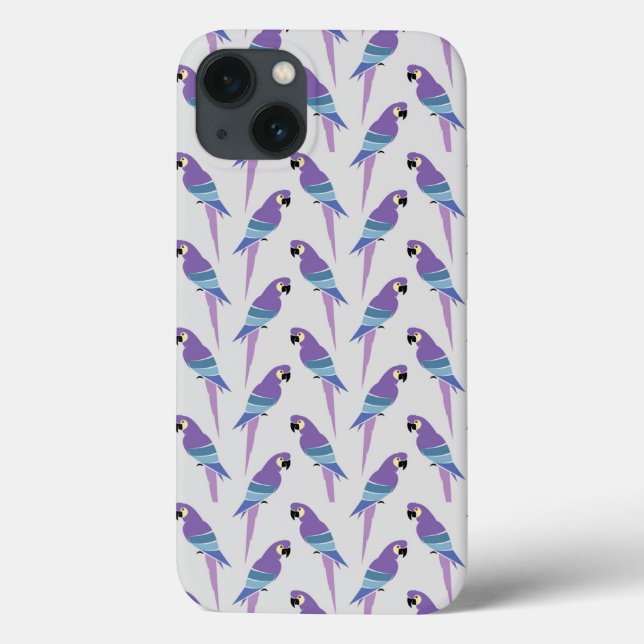 Coques Case-Mate iPhone Perroquets pourpres (Verso)