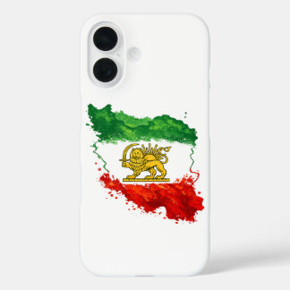 Coque Pour iPhone 16 Persian Lion & Sun iPhone 16 Case | Iran Map Phone
