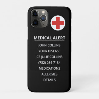 Case-Mate iPhone Case Personalized Emergency Medical Alert ID Phone Tag