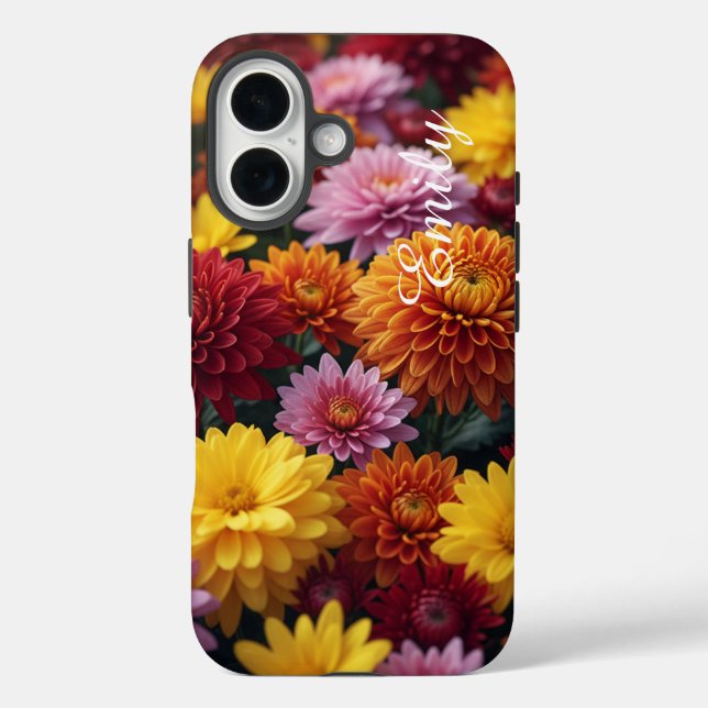 Coques Case-Mate iPhone Personalized Fall Blossoms –Tough Case iPhone 16 (Verso)