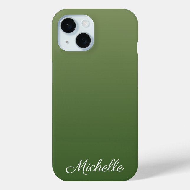 Coques Case-Mate iPhone Personalized green (Verso)
