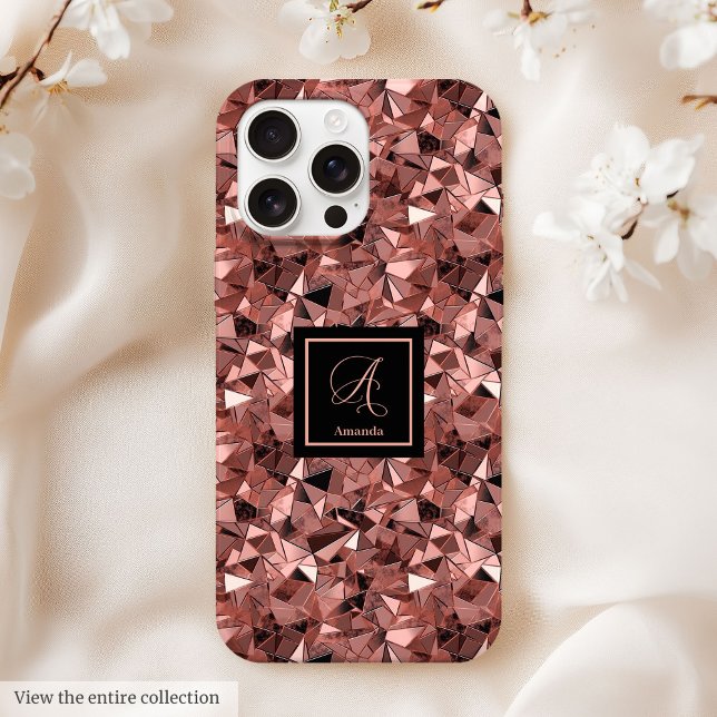 Coques Case-Mate iPhone Personalized iPhone 13 Case Rose Gold Elegance (Personalized iPhone 13 Case Rose Gold Elegance)