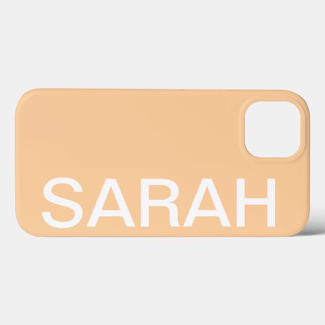 Coques Case-Mate iPhone Personalized Name Simple Stylish Modern Minimal (Verso (horizontal))
