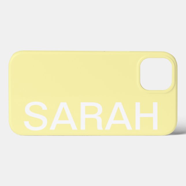 Coques Case-Mate iPhone Personalized Name Simple Stylish Modern Minimal (Verso (horizontal))