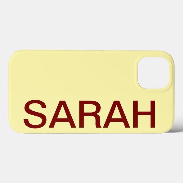 Coques Case-Mate iPhone Personalized Name Simple Stylish Modern Minimal (Verso (horizontal))