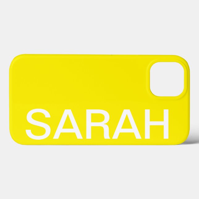 Coques Case-Mate iPhone Personalized Name Simple Stylish Modern Minimal (Verso (horizontal))