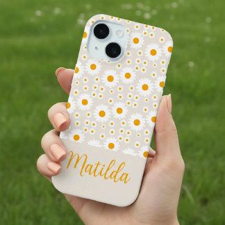 Coque Pour iPhone 15 Personalized Sunny Daisy Pattern Phone Case