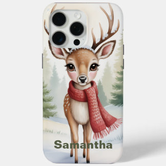 Coque iPhone 15 Pro Max Personalized Woodland Winter, Farmhouse Xmas,     