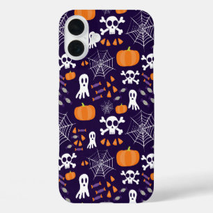 Coques iPhone 16 Plus Personnages amusants et effrayants d'Halloween