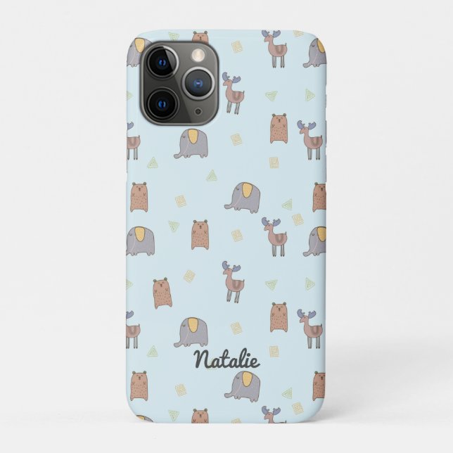 Coques Case-Mate iPhone Personnalisable mignon Animaux scandinaves Motif (Dos)