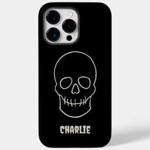 Coque Pour Pour iPhone 14 Pro Max Personnalisation du crâne - Noir de chauve-souris