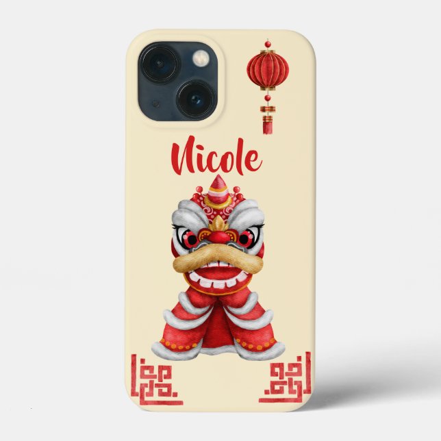 Coques Case-Mate iPhone Personnalisation du dragon chinois du Nouvel An (Verso)
