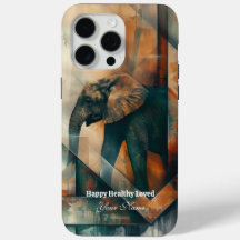 Personnalisé : Abstrait Elephant iPhone 15 Promax