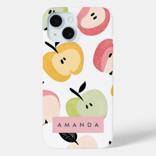 Coque Pour iPhone 15 Personnalisé Coloré Cute Motif Apple
