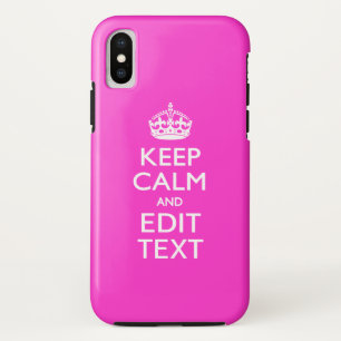 Coque Case-Mate Pour iPhone Personnalisé Conserver le calme Ayez votre texte s