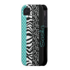 Personnalisé des Motifs noirs et bleus funky