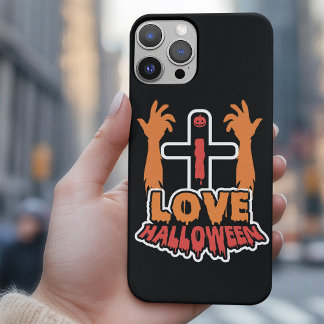 Coques iPhone 16 Pro Max Personnalisé I Love Halloween