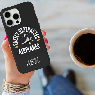 Coque iPhone 15 Pro Max Personnalisé Initiales,Facilement Distrait Par Avi