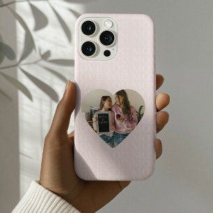 Coques iPhone 16 Pro Personnalisé Je t'aime Maman Coeur Photo