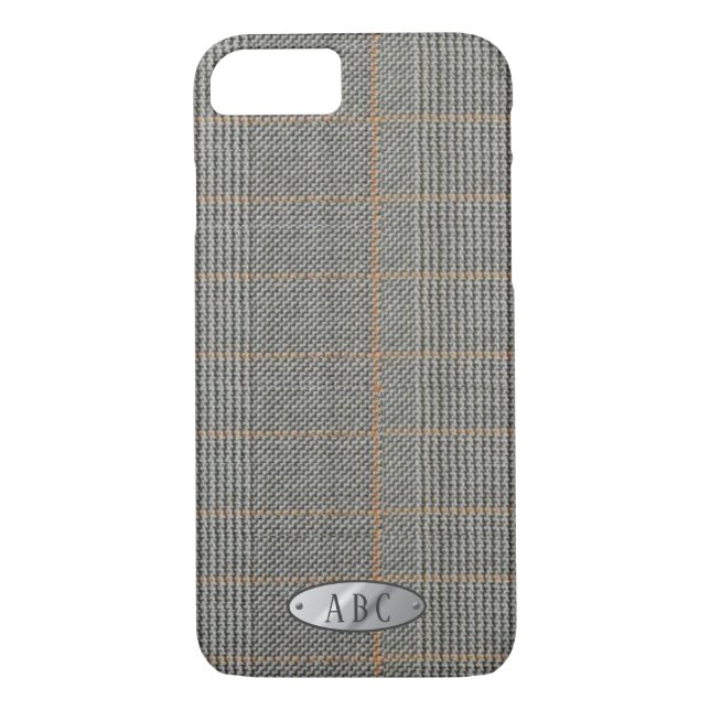 Coques Case-Mate iPhone Personnalisé Mens Grey tweeté Look Phonecase (Dos)