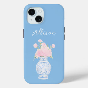 Coque Pour iPhone 15 Personnalisé Nom personnalisé Chinoiserie Ginger J