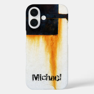 Coque Pour iPhone 16 Personnalisé - Paroi de barre rouillée