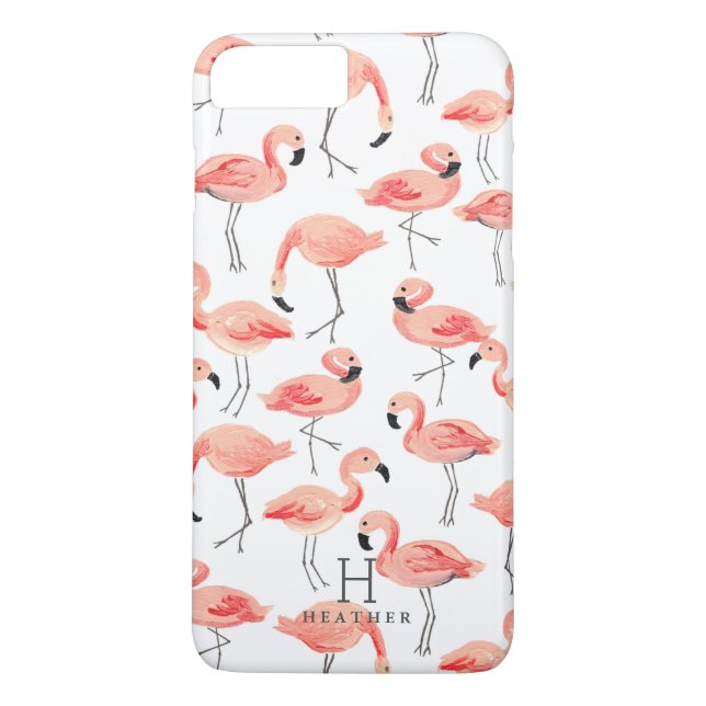 Coques Case-Mate iPhone Personnalisé| Parti Flamant rose (Dos)