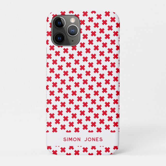 Coques Case-Mate iPhone Personnalisé Simple Motif Croix-Rouge Médicale (Dos)