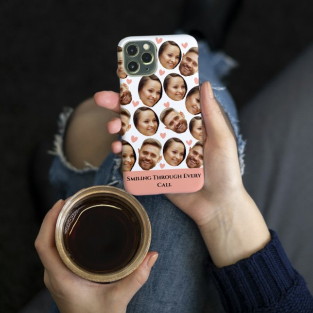 Coques Case-Mate iPhone Personnalisé Visage Coeur Drôle Couple Motif Amusa (Custom Face Picture Heart Funny Couple Pattern )