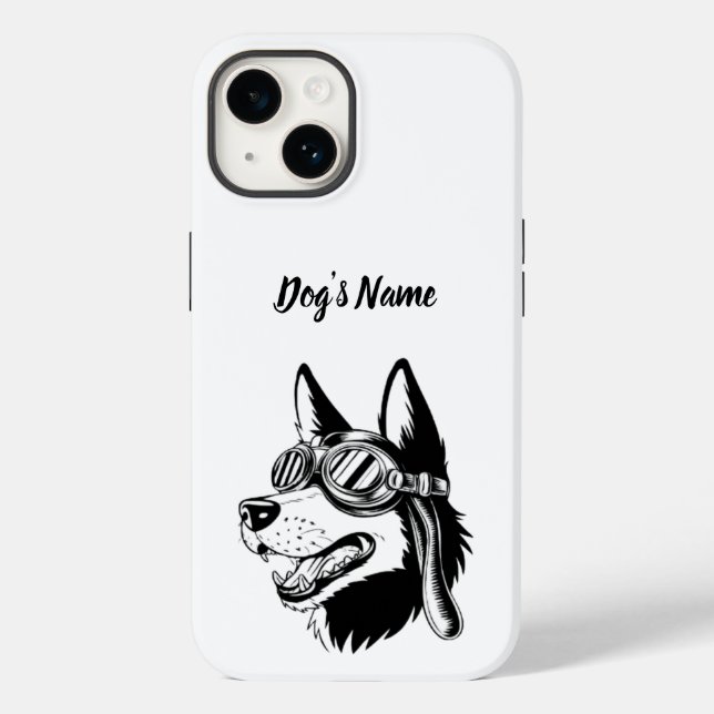 Coques Case-Mate iPhone Personnalisé votre berger allemand photo et nom (Verso)