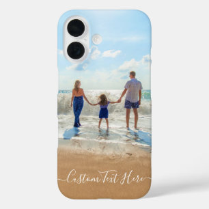 Coque Pour iPhone 16 Personnalisé votre photo et votre texte personnali