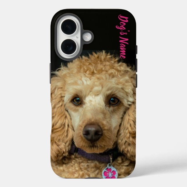 Coques Case-Mate iPhone Personnalisé votre Poodle Dog Photo & Nom (Verso)