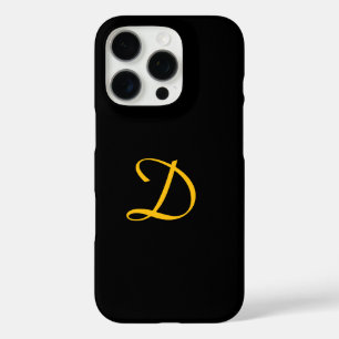 Coques iPhone 16 Pro Personnaliser avec votre Monogramme noir