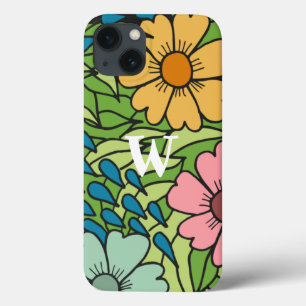 Case-Mate iPhone Case Personnaliser Fleurs Rétro Large Échelle Multicolo
