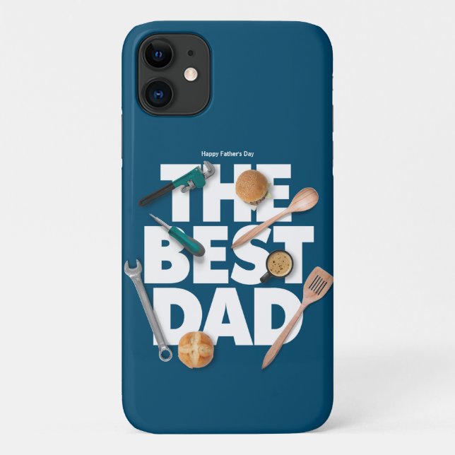 Coques Case-Mate iPhone Personnaliser la Fête des pères heureuse | Le meil (Dos)