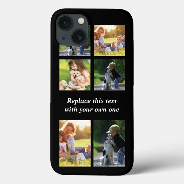 Coques Case-Mate iPhone Personnaliser le collage photo et le texte Coque-M (Verso)