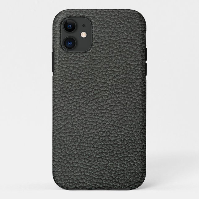Coques Case-Mate iPhone Personnaliser le cuir noir (Dos)