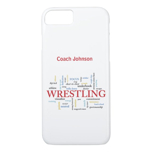 Coques Case-Mate iPhone Personnaliser, Lutter Merci de l'entraîneur en mot (Dos)