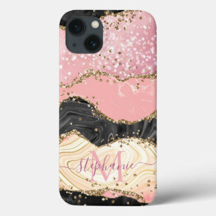 Case-Mate iPhone Case Personnaliser Marble rose étincelle or Parties sci