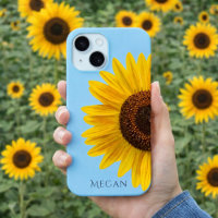 Personnaliser Nom Ciel Bleu Jaune Tournesol