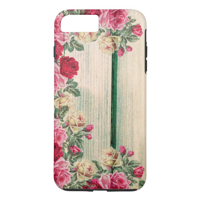 Coques Case-Mate iPhone Personnaliser personnalisée Roses roses roses en b (Dos)