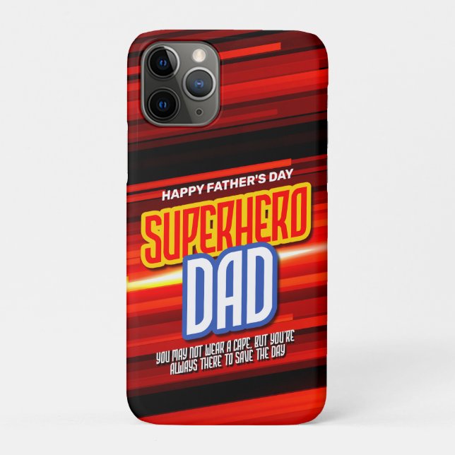 Coques Case-Mate iPhone Personnaliser SuperHero Papa (Dos)