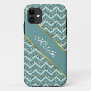 Etui iPhone Case-Mate Personnalisez cette Parties scintillant Turquoise 