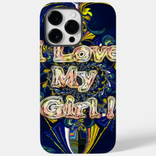 Coque Pour Pour iPhone 14 Pro Max Personnalisez votre amour Infinité : J'aime ma fil